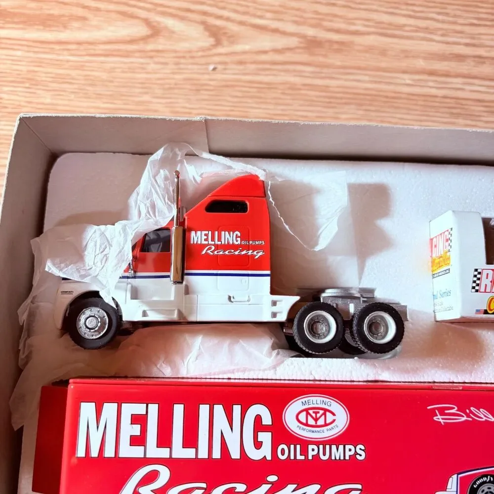 Bill Elliott #9 Melling Oil Pumps Racing Diecast Hauler Car Limited Edition Set